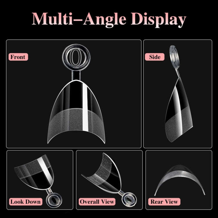 600pcs /Box Ultra Short False Nail Tips Extension Clear No Scratch Traceless Frosted Manicure Sal...