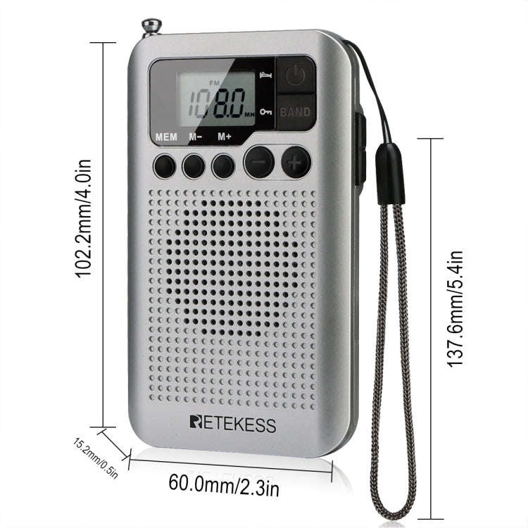RETEKESS TR106 Portable Radio With Sleep Timer