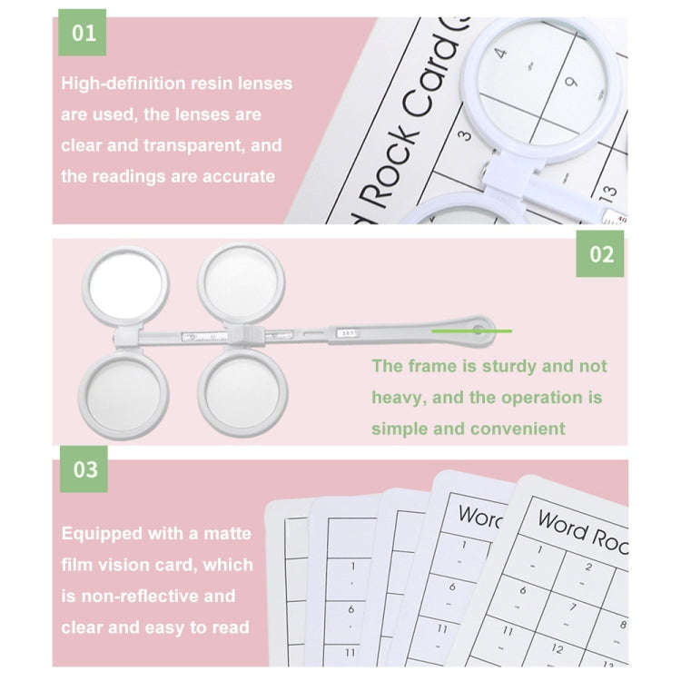 400 (20/40) Children Vision Training Adjustable Interpupillary Distance Flip Racket