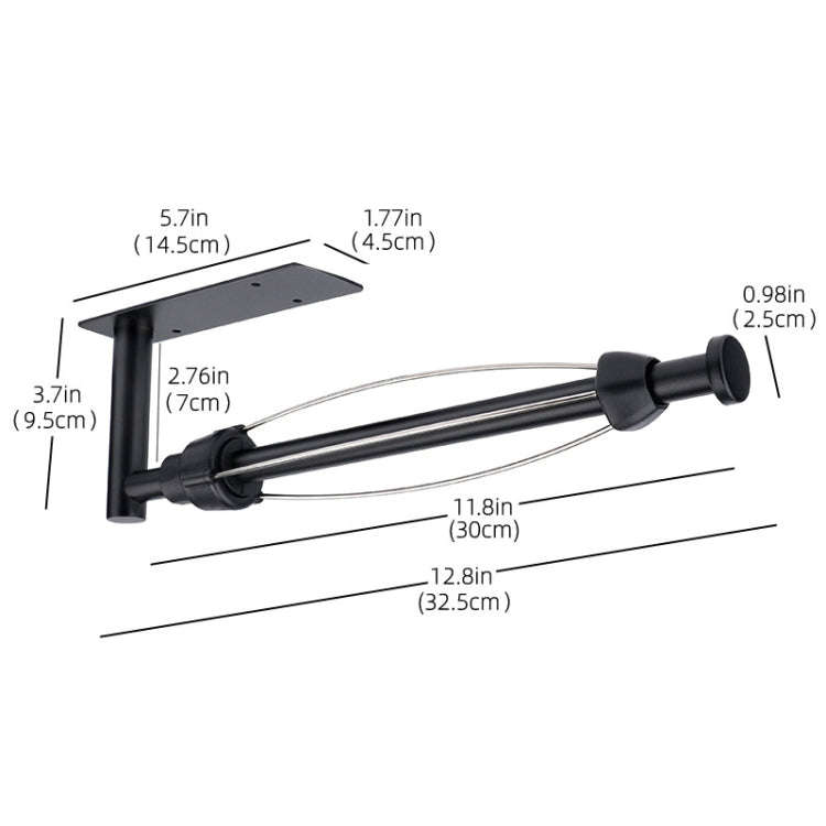 Kitchen Stainless Steel Paper Towel Holder With Damping Cabinet No Punch Roll Paper Cling Film Ho...