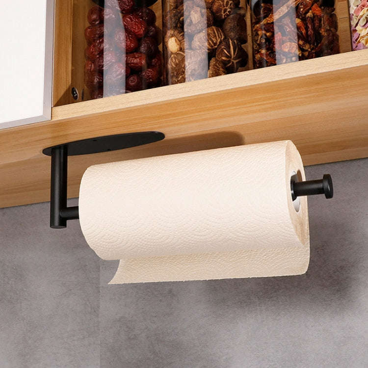 Kitchen Stainless Steel Paper Towel Holder With Damping Cabinet No Punch Roll Paper Cling Film Ho...