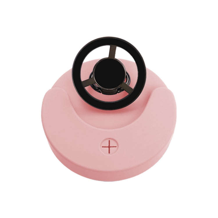 For Stanley 40oz Tumbler Cup Leak-proof Silicone Lid with Magnetic Phone Holder(Pink)