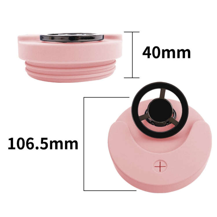 For Stanley 40oz Tumbler Cup Leak-proof Silicone Lid with Magnetic Phone Holder(Gray)