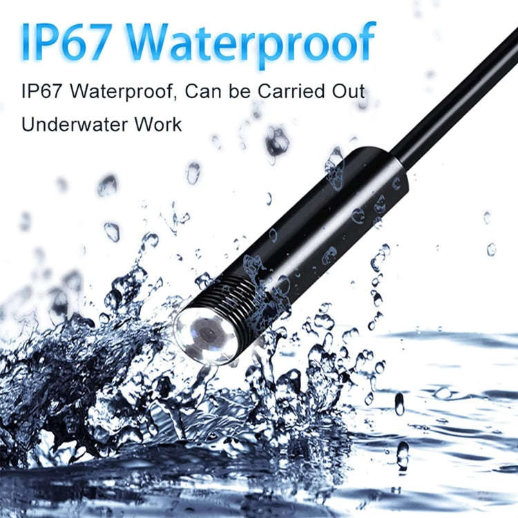 2.4 inch Screen Fuel Tank Inspection Night Vision 8mm Endoscope, Length: 1m Hard Wire