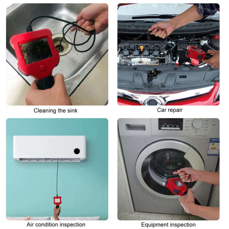 2.4 inch Screen Fuel Tank Inspection Night Vision 8mm Endoscope, Length: 5m Hard Wire