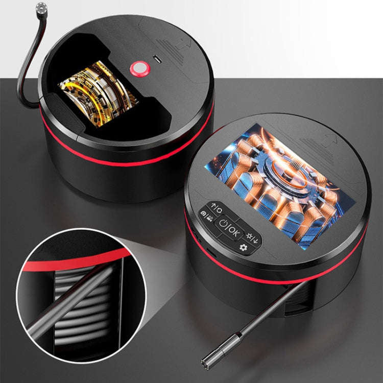 8mm Pipeline Camera Engine Cylinder Endoscope With Screen, Length: 5m Hard Wire