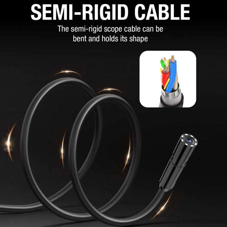 8mm Pipeline Camera Engine Cylinder Endoscope With Screen, Length: 2m Hard Wire