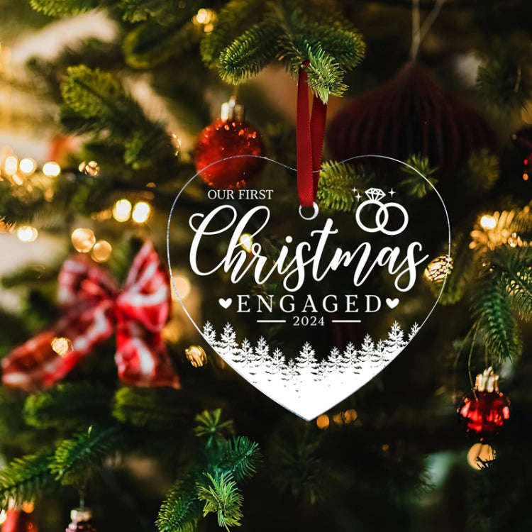 Christmas Acrylic Transparent Decoration Blessing Pendant Home Christmas Tree Ornament, Style: Ocean