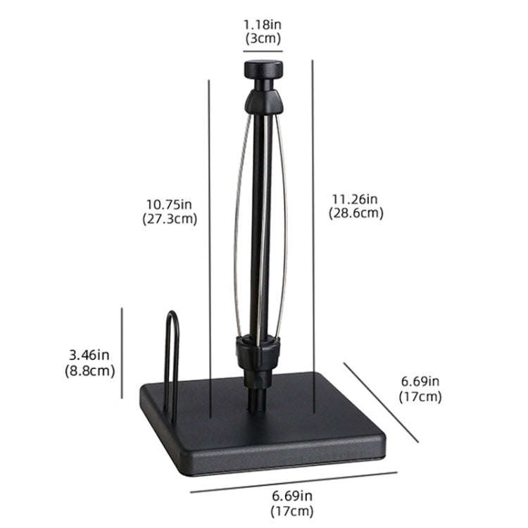 Household Stainless Steel Vertical Paper Towel Holder With Damping Dining Table Kitchen No Punch ...