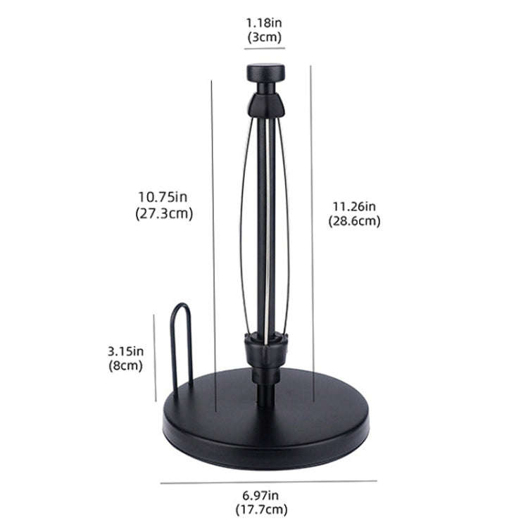 Household Stainless Steel Vertical Paper Towel Holder With Damping Dining Table Kitchen No Punch ...