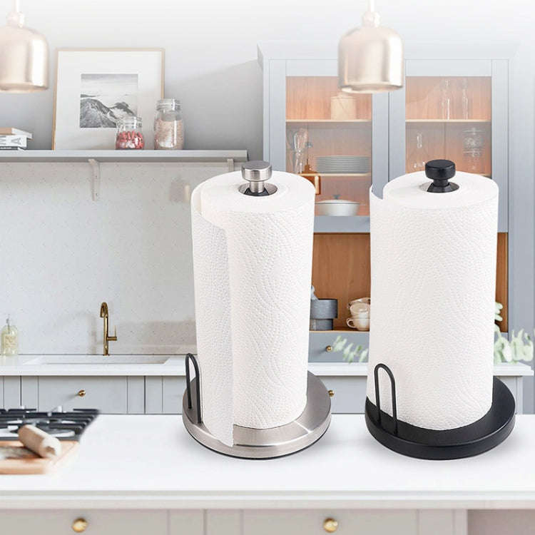 Household Stainless Steel Vertical Paper Towel Holder With Damping Dining Table Kitchen No Punch ...
