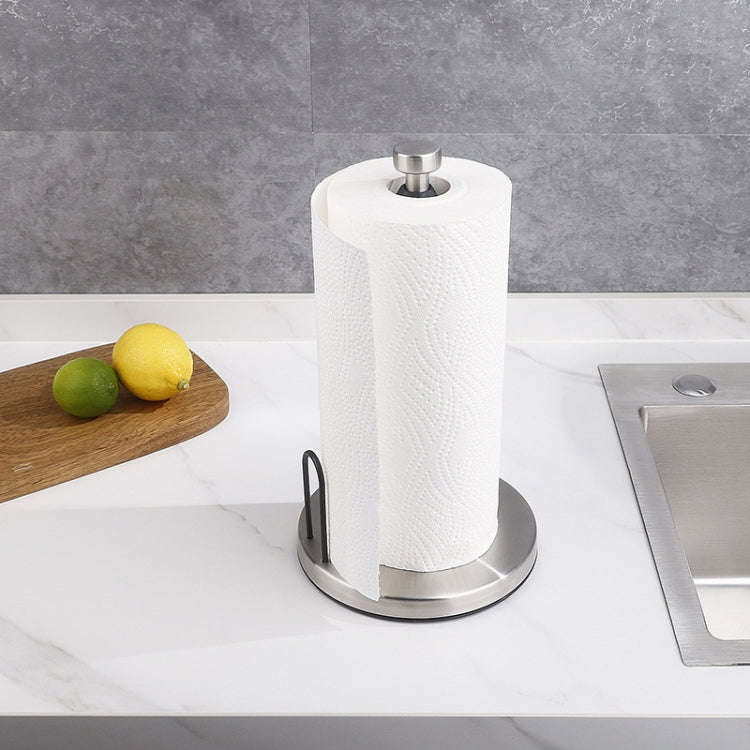 Household Stainless Steel Vertical Paper Towel Holder With Damping Dining Table Kitchen No Punch ...
