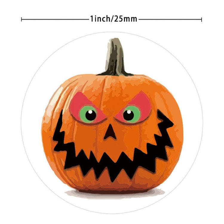 500pcs/ Roll 25mm Halloween Party Favors Label Stickers DIY Decorative Labels Cute Smile Pumpkin ...