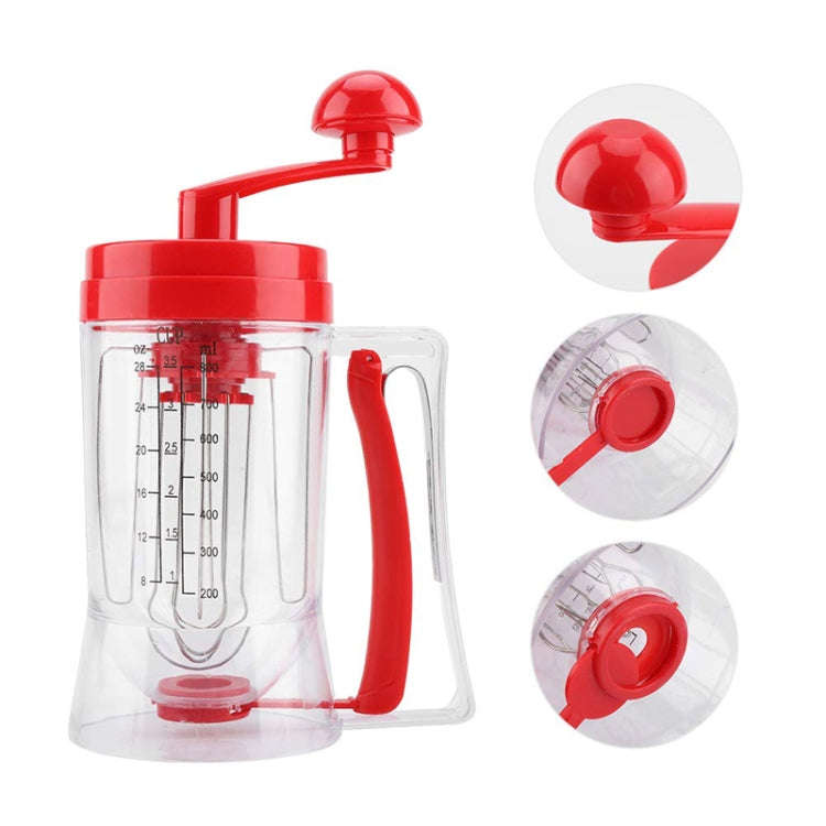 Hand-Operated Batter Dispenser Kitchen Baking Liquid Dividing Tool(Red)