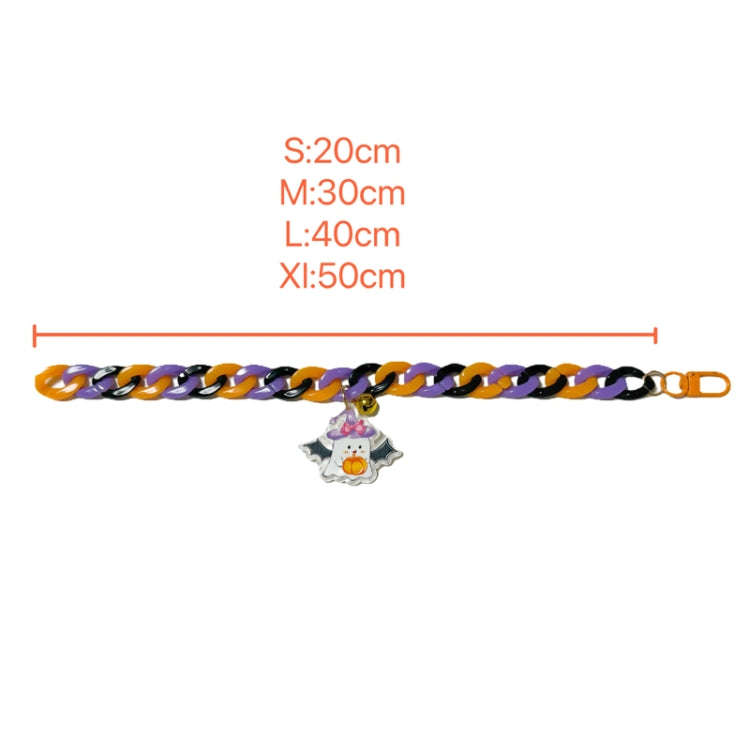 Pet Halloween Necklace Cartoon Tag Necklace Cats Dogs Holiday Adjustable Decoration Chain, Style:...