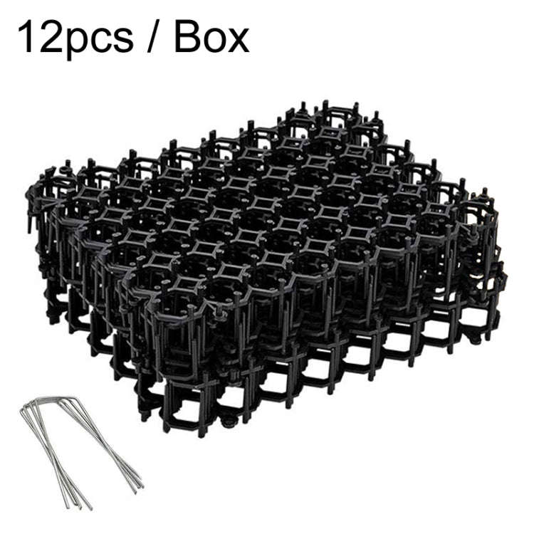 12pcs / Box Anti-Cats Barbed Spike Net Mat Sofas Gate Garden Cats Repellent Tool, Style: With 4 S...