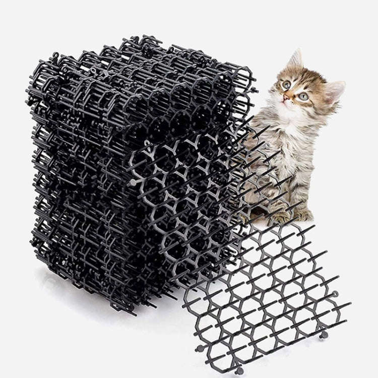 12pcs / Box Anti-Cats Barbed Spike Net Mat Sofas Gate Garden Cats Repellent Tool, Style: Without ...