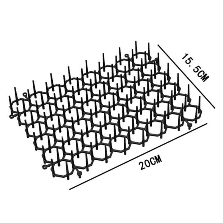 12pcs / Box Anti-Cats Barbed Spike Net Mat Sofas Gate Garden Cats Repellent Tool, Style: Without ...