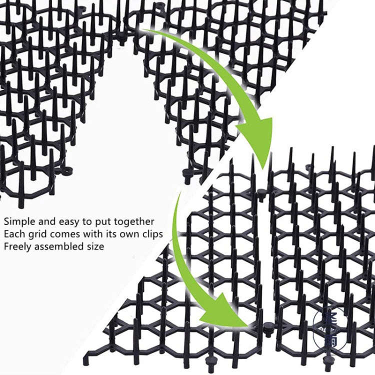 12pcs / Box Anti-Cats Barbed Spike Net Mat Sofas Gate Garden Cats Repellent Tool, Style: Without ...