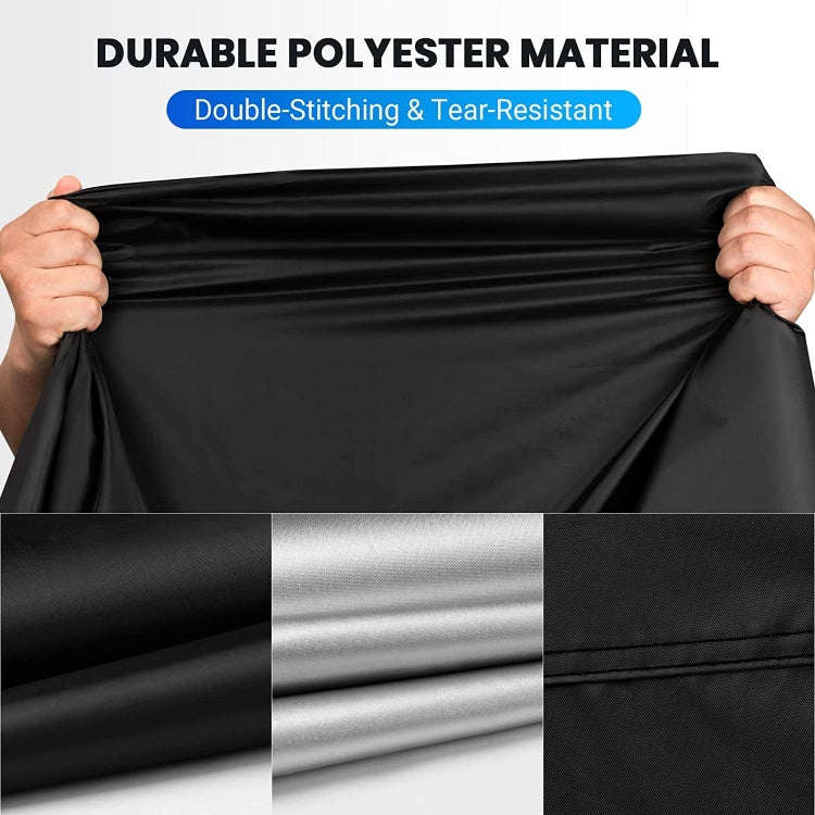 Motorcycle Rain Sun Protection Cover Oxford Cloth Dustproof With Anti-theft Buckle, Size: L