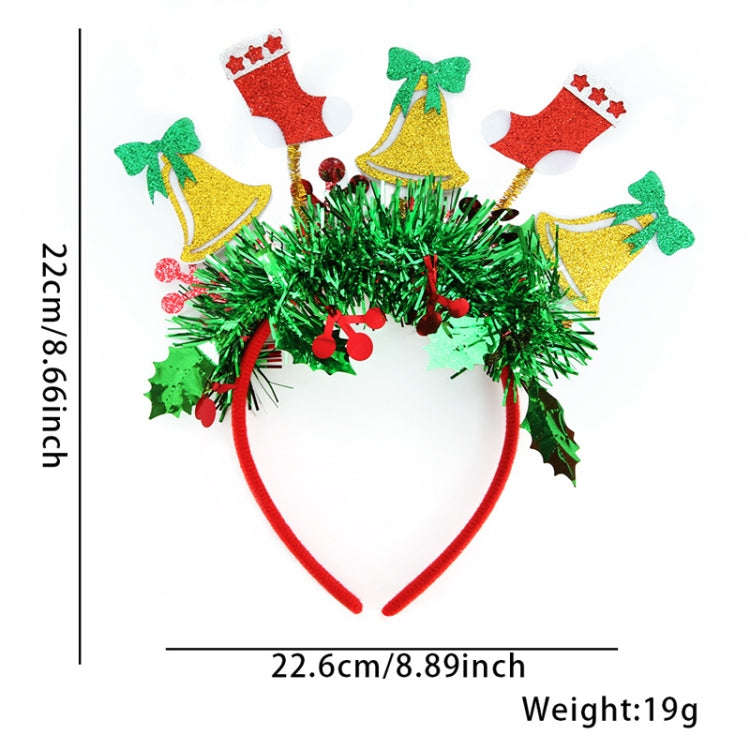 Christmas Party Dress Up New Year Headdress Christmas Decoration Colorful Stripes Headband, Style...