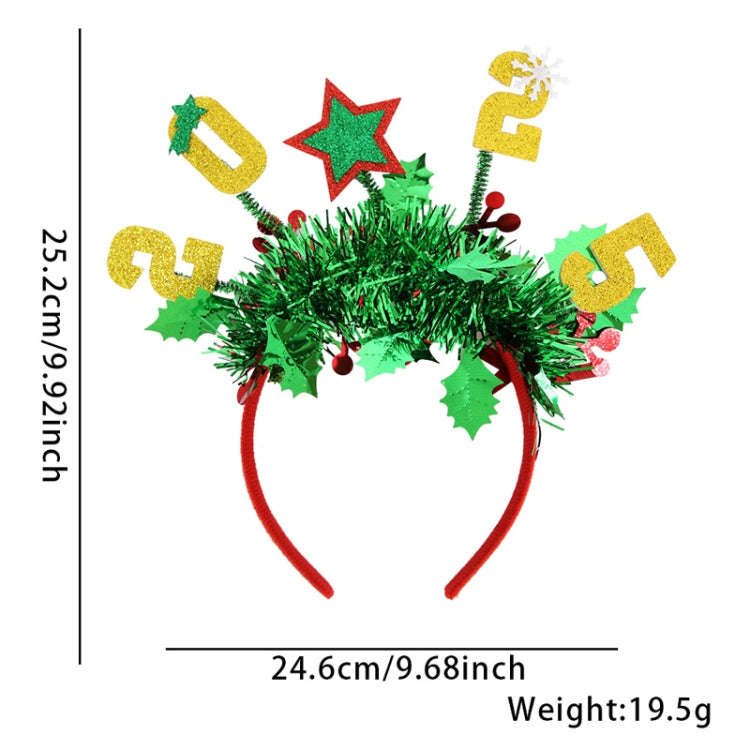 Christmas Party Dress Up New Year Headdress Christmas Decoration Colorful Stripes Headband, Style...