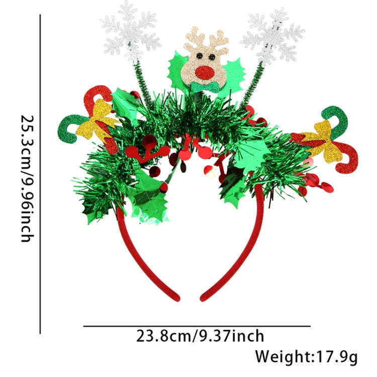 Christmas Party Dress Up New Year Headdress Christmas Decoration Colorful Stripes Headband, Style...