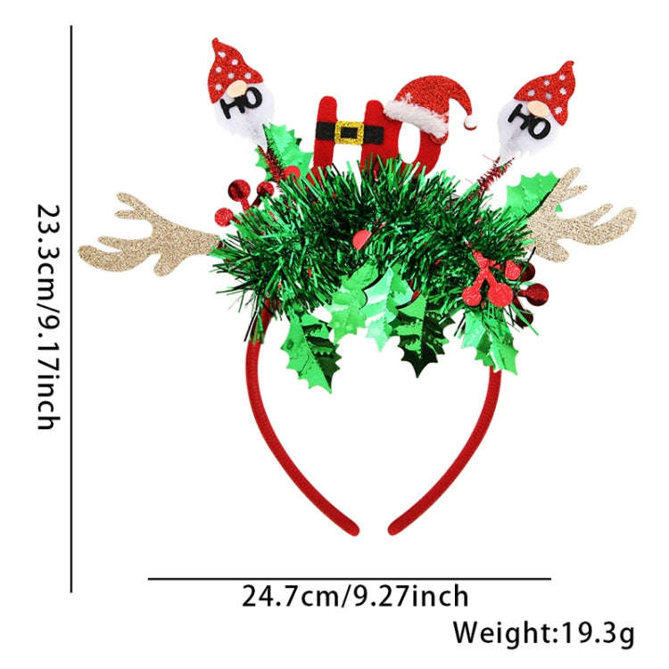 Christmas Party Dress Up New Year Headdress Christmas Decoration Colorful Stripes Headband, Style...