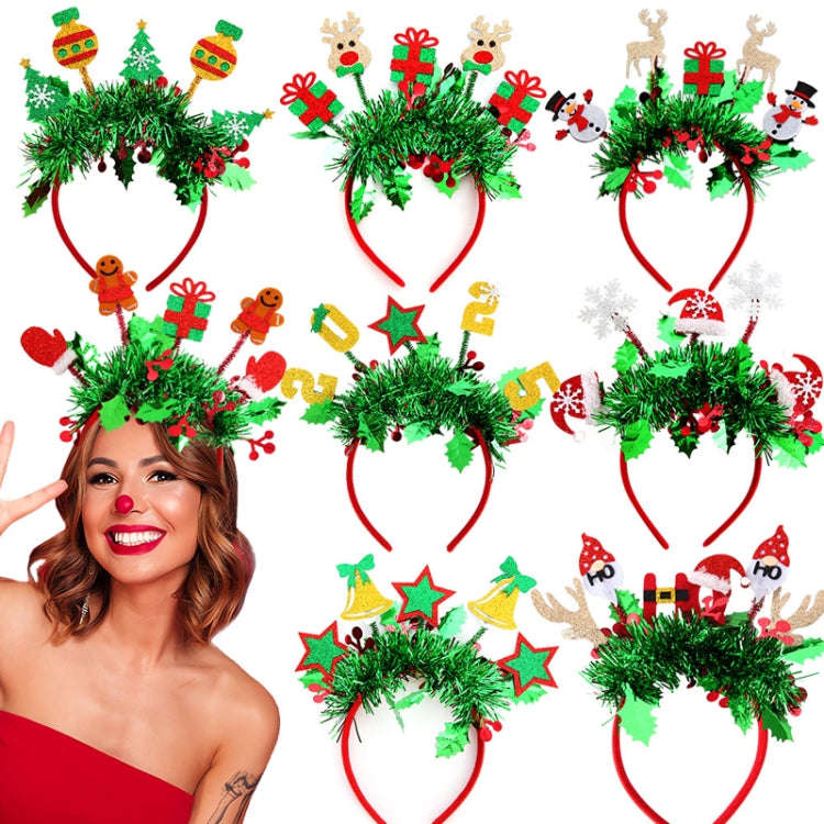 Christmas Party Dress Up New Year Headdress Christmas Decoration Colorful Stripes Headband, Style...