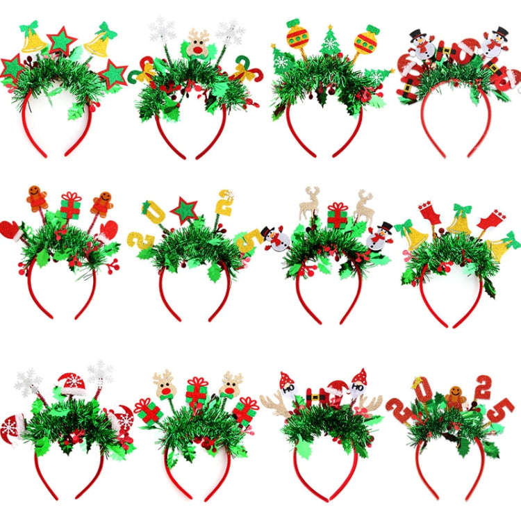 Christmas Party Dress Up New Year Headdress Christmas Decoration Colorful Stripes Headband, Style...