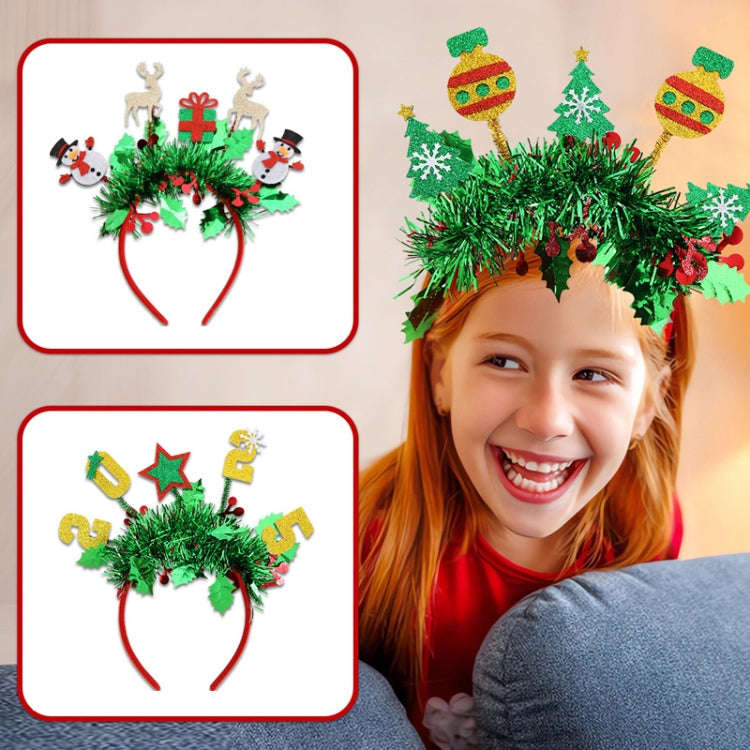 Christmas Party Dress Up New Year Headdress Christmas Decoration Colorful Stripes Headband, Style...