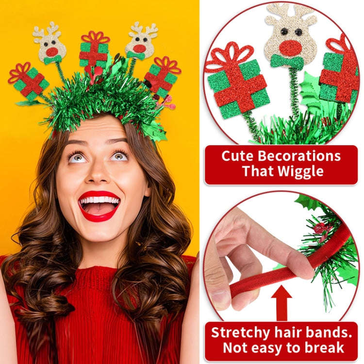 Christmas Party Dress Up New Year Headdress Christmas Decoration Colorful Stripes Headband, Style...