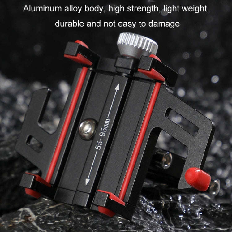Aluminum Alloy Motorcycle Bicycle Navigation Mobile Phone Holder(Blue)