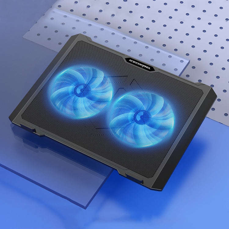 ICE COOREL S511 Laptop Radiator Heightening Bracket Dual-fans with Speed Regulation