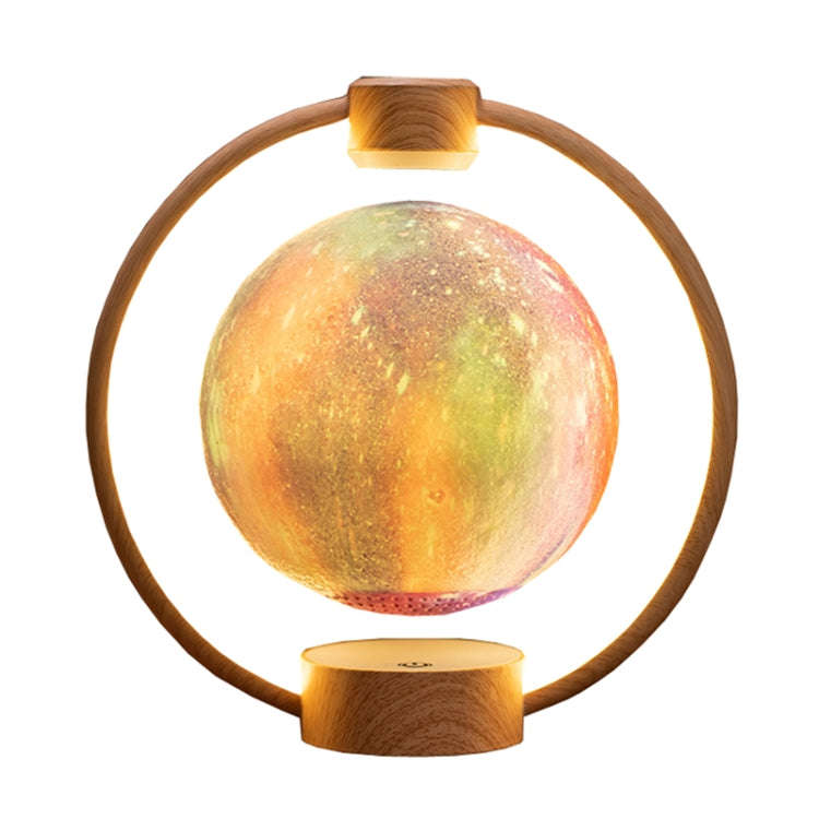 Magnetic Levitation Bluetooth Speaker Ornament Desktop Ambient Glow Night Lights, Style: Light Pa...
