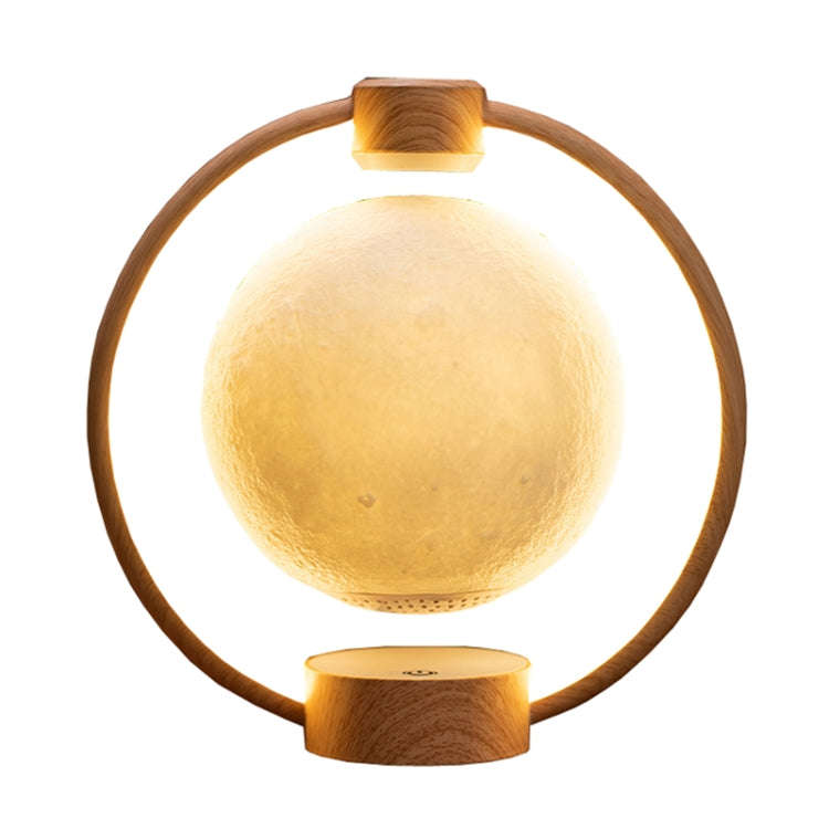 Magnetic Levitation Bluetooth Speaker Ornament Desktop Ambient Glow Night Lights, Style: Light Pa...