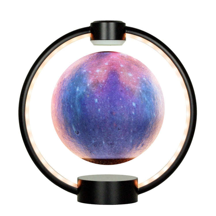 Magnetic Levitation Bluetooth Speaker Ornament Desktop Ambient Glow Night Lights, Style: Black St...