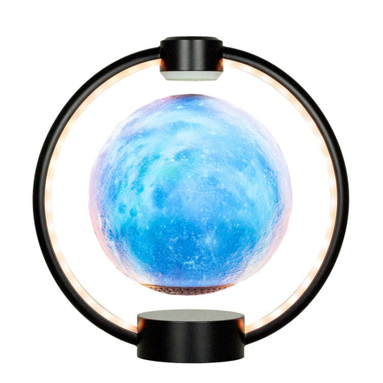 Magnetic Levitation Bluetooth Speaker Ornament Desktop Ambient Glow Night Lights, Style: Black Mo...