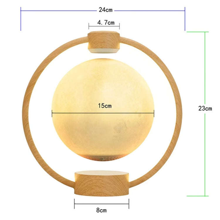 Magnetic Levitation Bluetooth Speaker Ornament Desktop Ambient Glow Night Lights, Style: Light Pa...