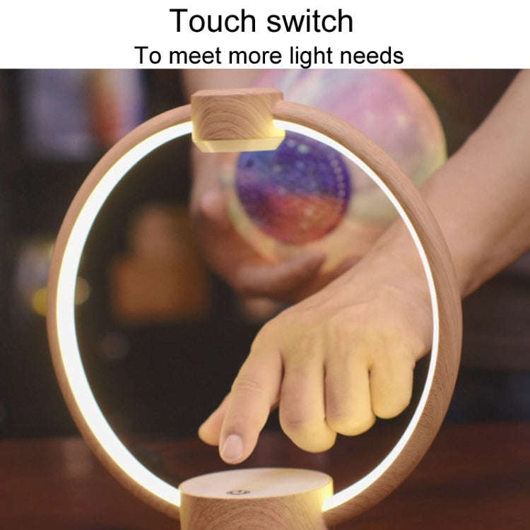 Magnetic Levitation Bluetooth Speaker Ornament Desktop Ambient Glow Night Lights, Style: Light Pa...