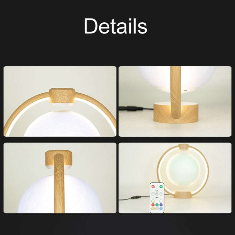 Magnetic Levitation Bluetooth Speaker Ornament Desktop Ambient Glow Night Lights, Style: Light Pa...