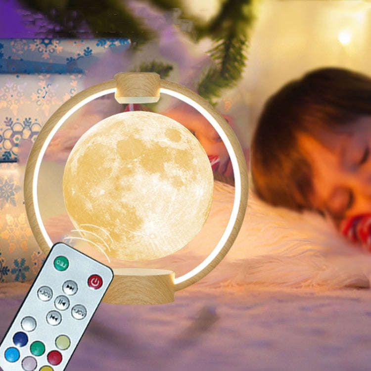 Magnetic Levitation Bluetooth Speaker Ornament Desktop Ambient Glow Night Lights, Style: Dark Pat...