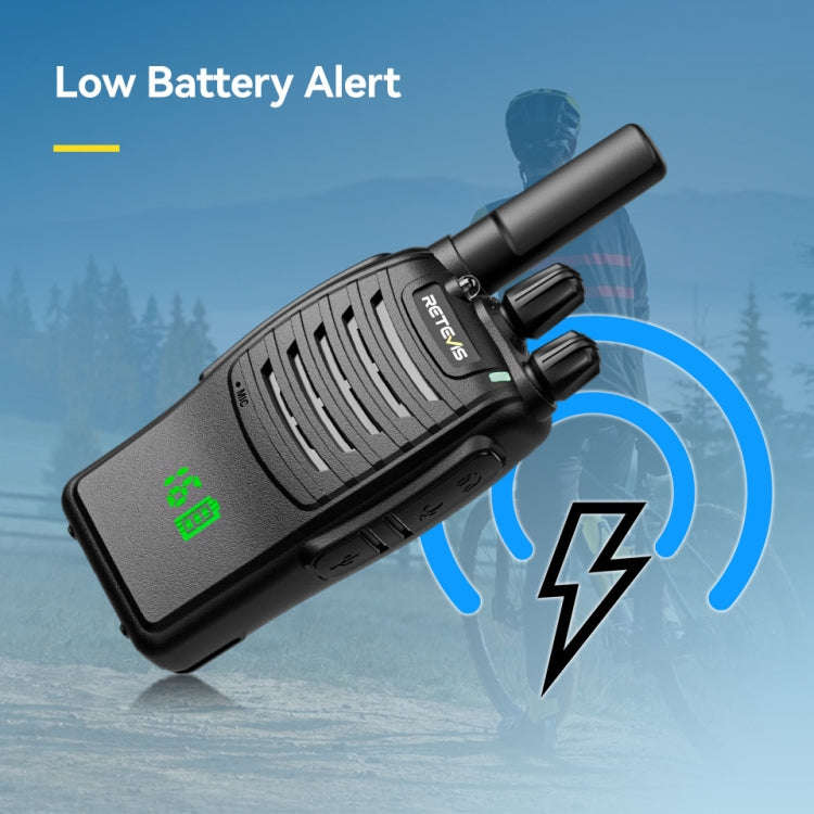 RETEVIS H777 16 Channels Compact Portable Handheld Walkie Talkie With Charging Base, Style: PMR
