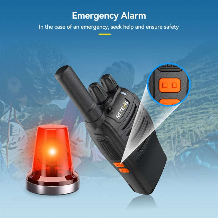 RETEVIS H777 16 Channels Compact Portable Handheld Walkie Talkie With Charging Base, Style: PMR