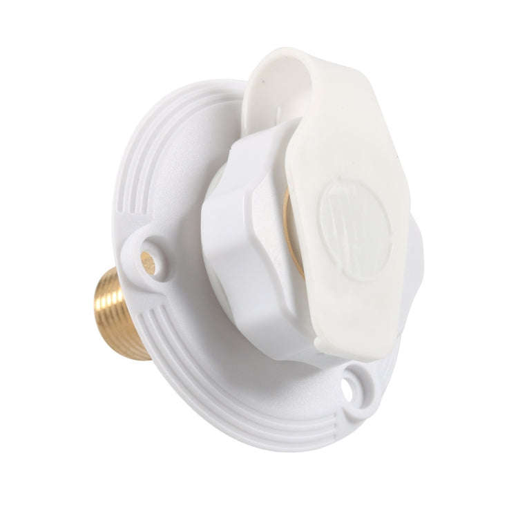 RV Brass Water Inlet Check Valve Yacht Accessories, Color: Black