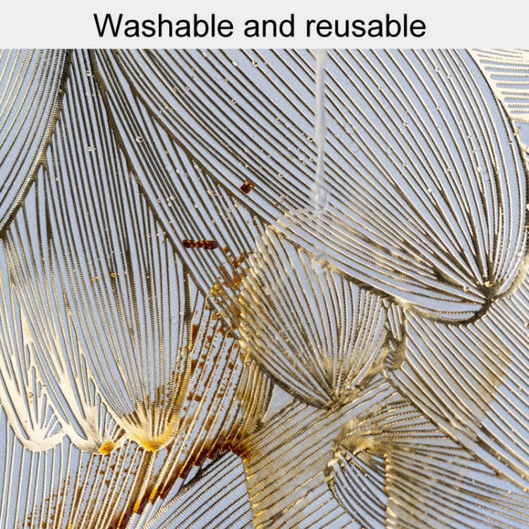 38cm Household Kitchen Heat Resistant Flower Hot Stamping Table Heat Insulating Pad(Gold Black)