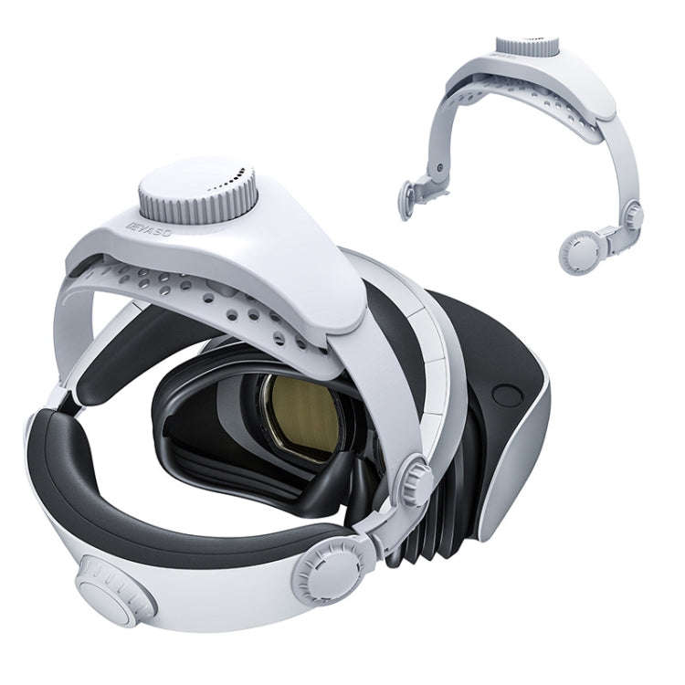 DEVASO For PlayStation VR 2 Elite Headband Non-Slip Comfortable Weight Reducing Headband(White)