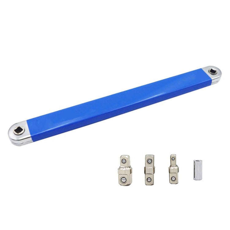Multifunctional Ratcheting Extension Wrench Household Car Maintenance Tools(Blue)