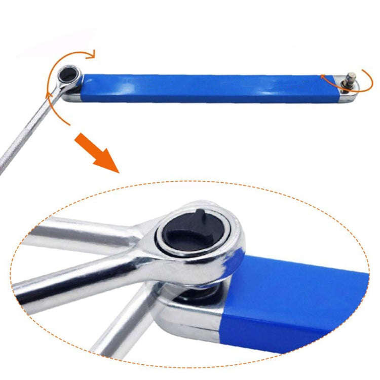 Multifunctional Ratcheting Extension Wrench Household Car Maintenance Tools(Orange)