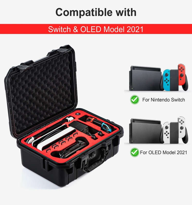 DEVASO For Switch / OLED IP67 Waterproof Storage Case Hardshell Bag, Color: Black